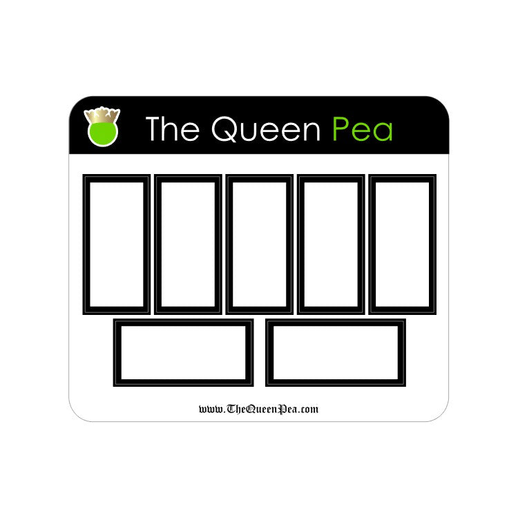 The Signature Color Collection - Hobo Cousin Medium Box Stickers - Black