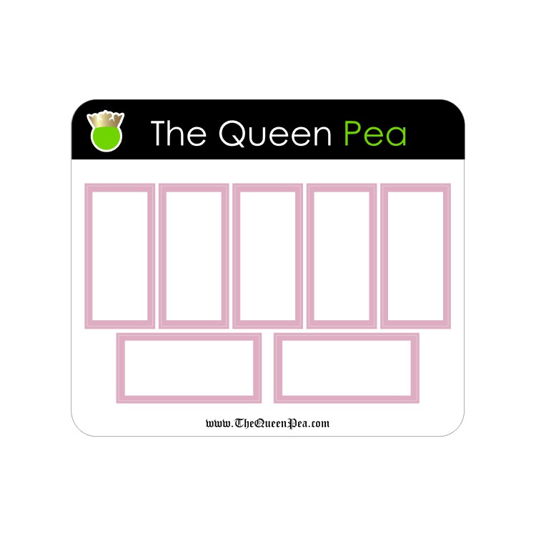 The Signature Color Collection - Hobo Cousin Medium Box Stickers - Pink