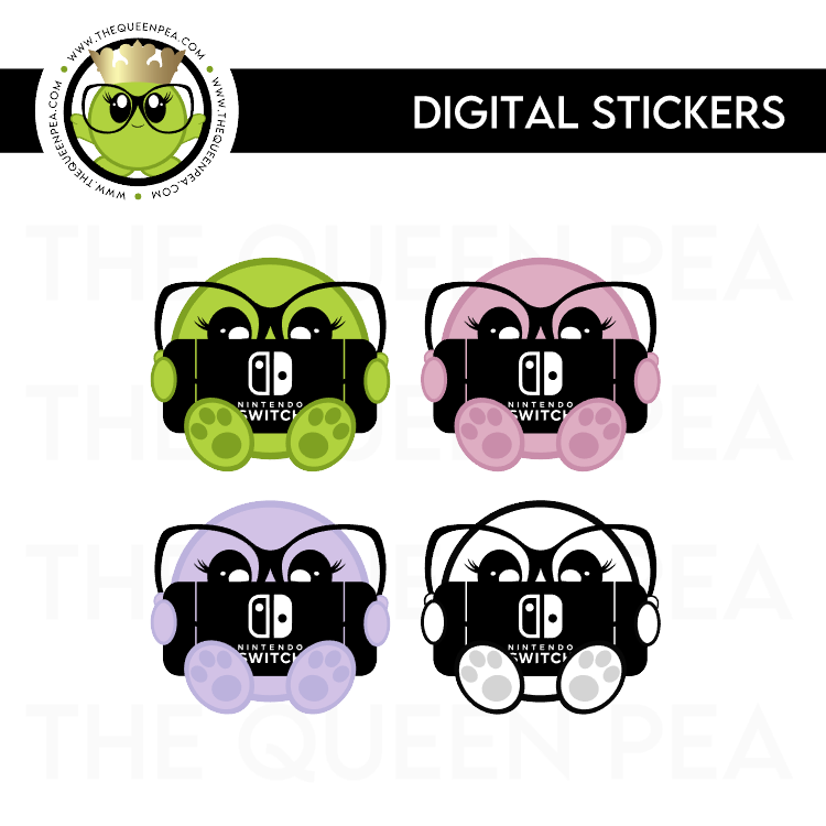 DIGITAL STICKERS: Switch With Me Peas